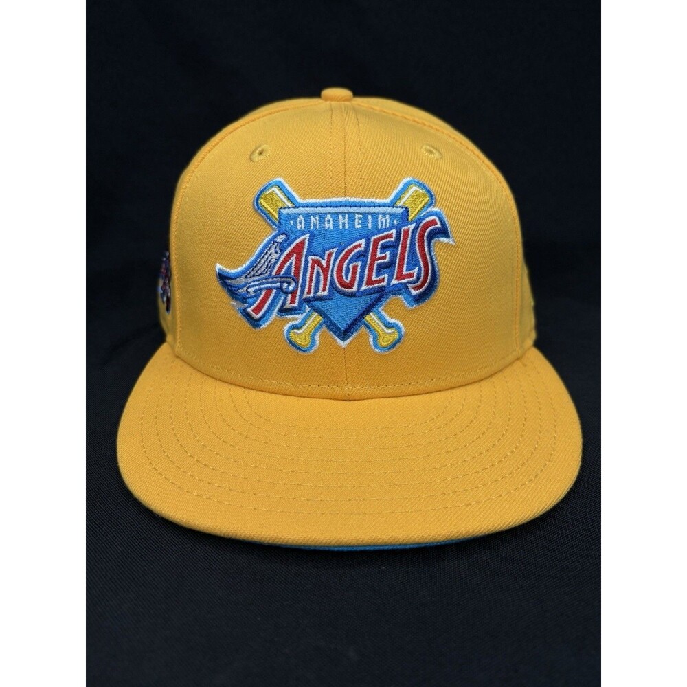 Anaheim Angels 50th Anniversary Patch New Era 59Fifty Fitted 7 1/8 Hat Cap MLB